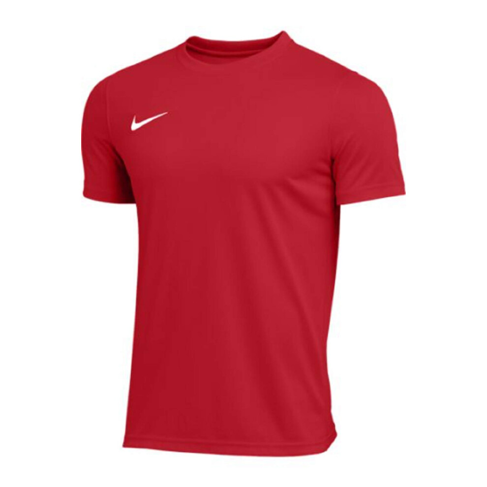 Nike Men's Park Short Sleeve T Shirt (Red  Small)