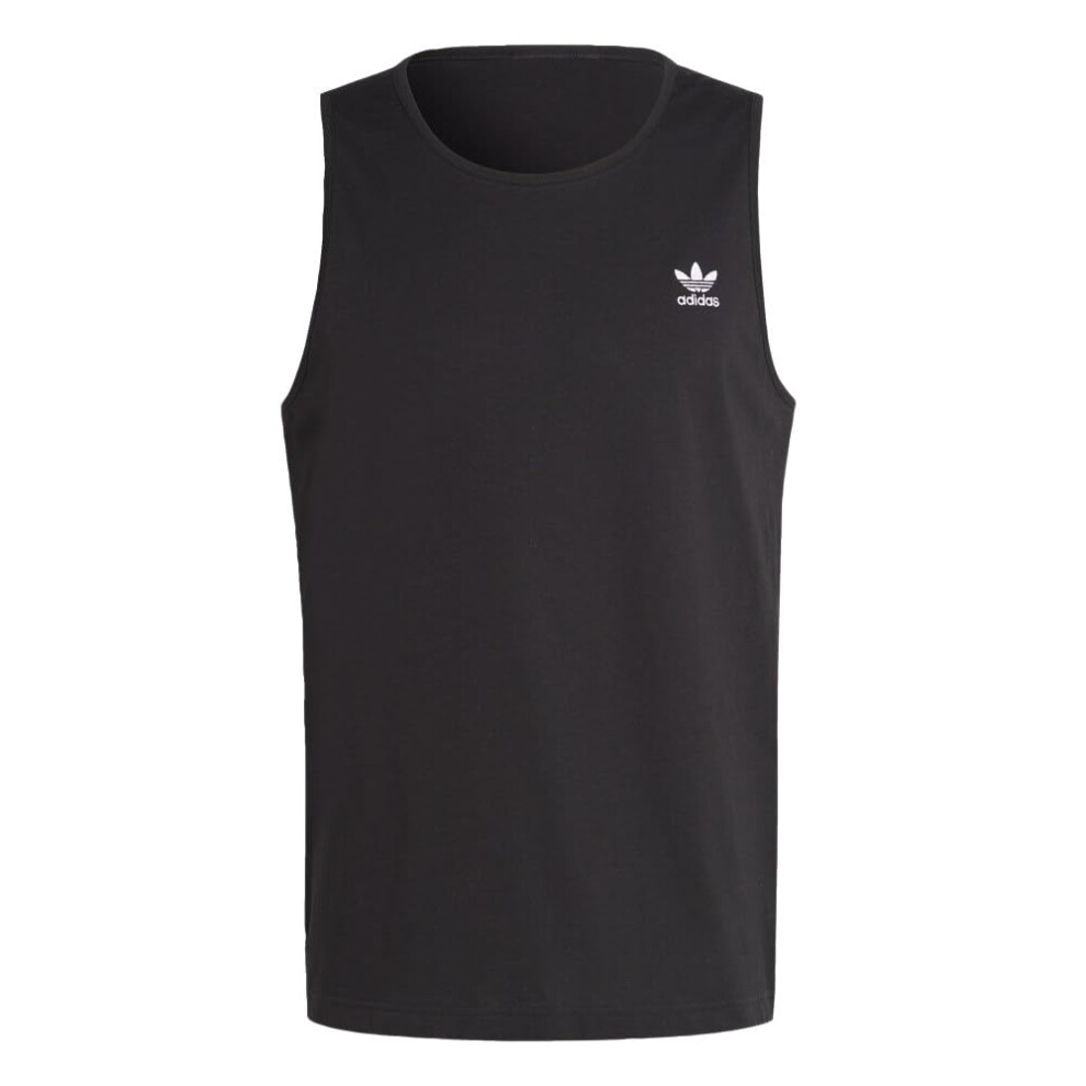 adidas Originals Men's Trefoil Essentials Tank Top  Black  Small