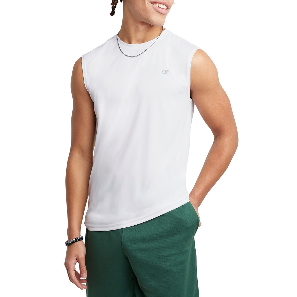 Champion Sleeveless  Sport Tank  Moisture Wicking  Muscle T-Shirt for