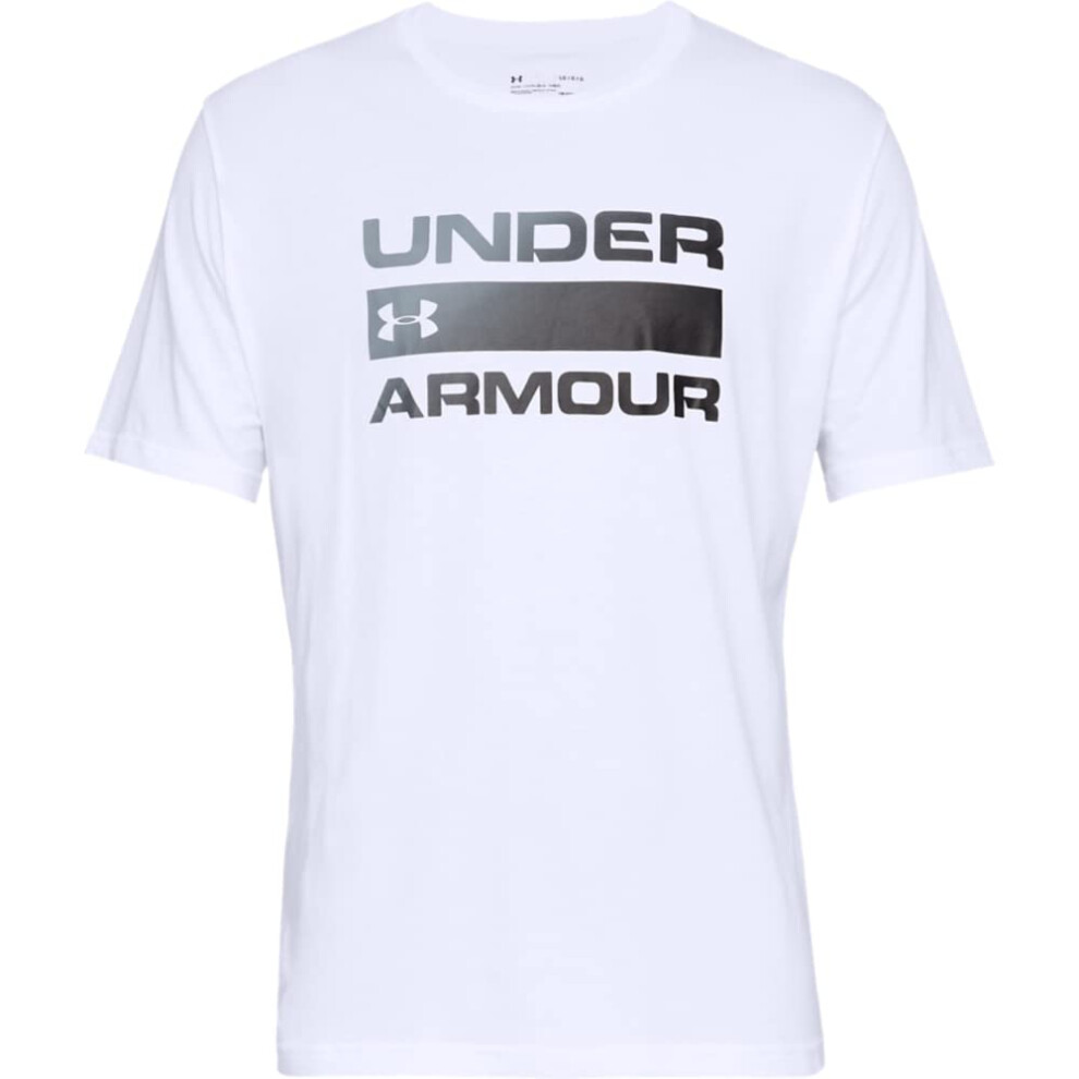 Under Armour Men's UA Team Issue Wordmark Short Sleeve XXX-Large White