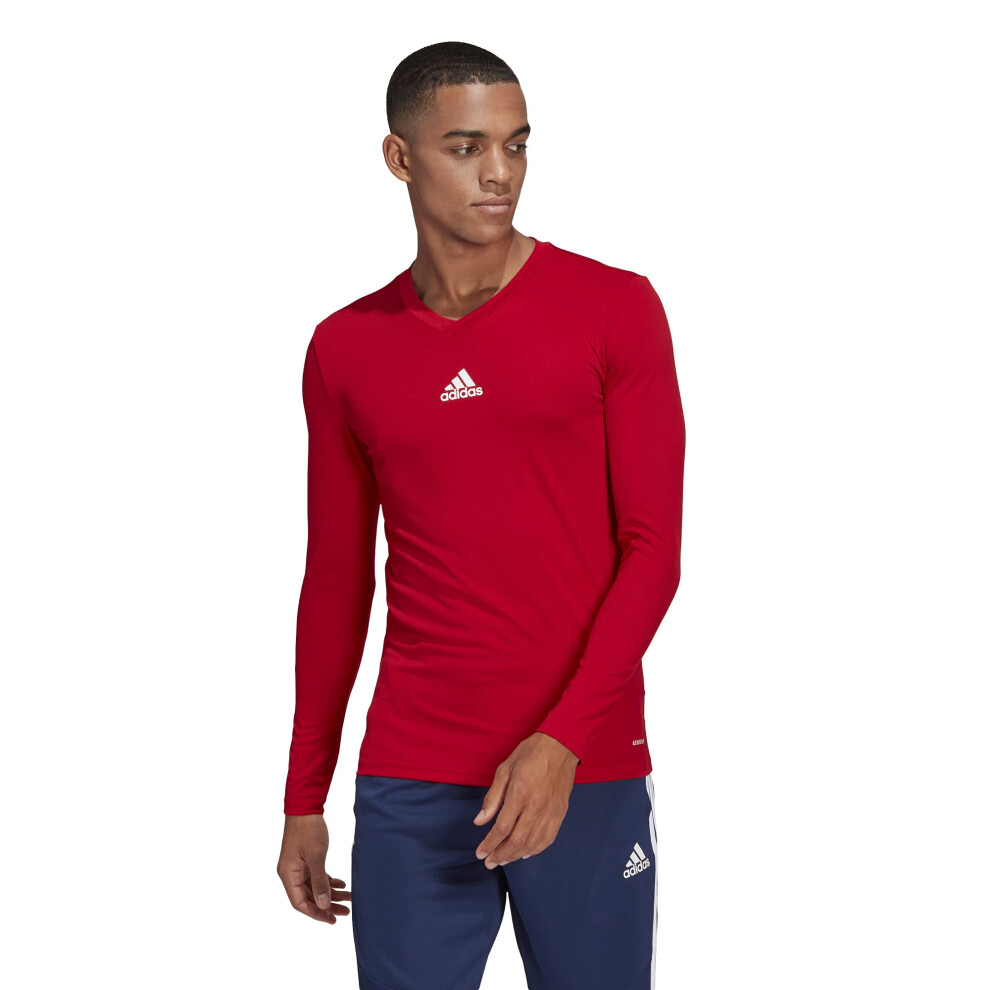 adidas mens Team Base Tee Team Power Red Medium