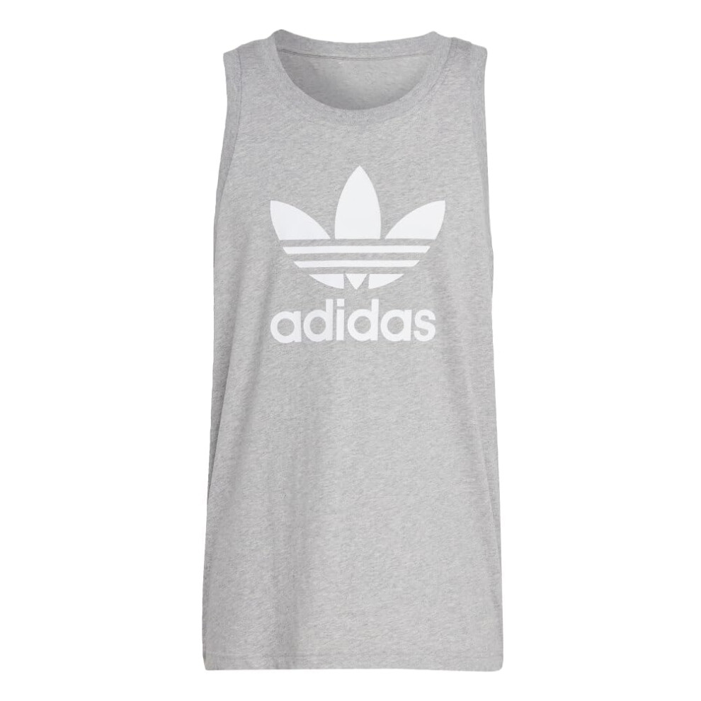 adidas Originals Men's Adicolor Classics Trefoil Tank Top  Medium Grey