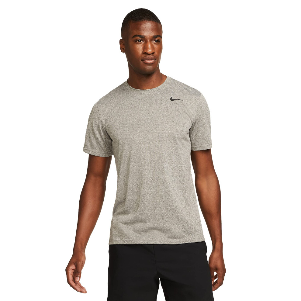 Nike Men's Legend 2.0 Short Sleeve Tee  Carbon Heather/Black/Black  La