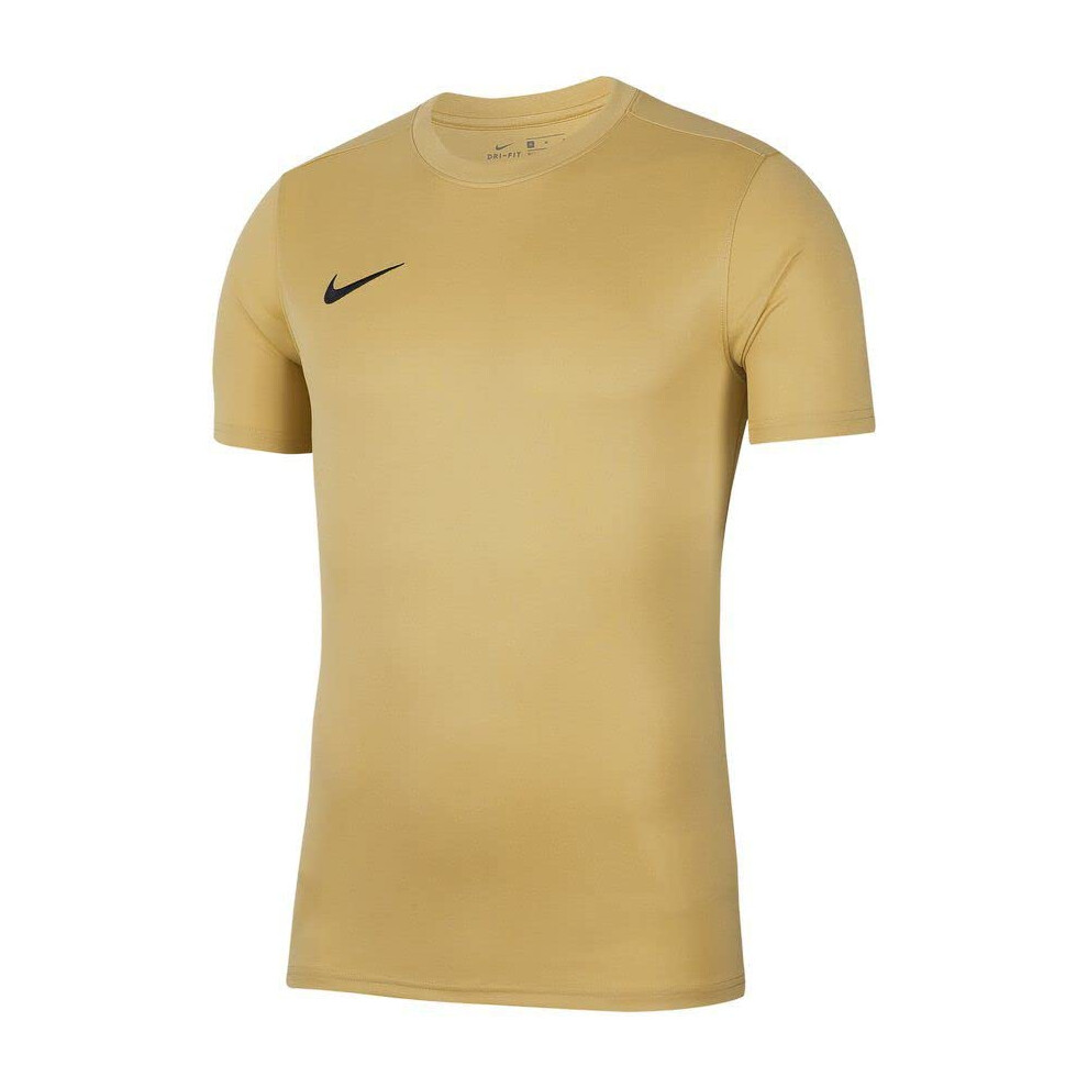 Nike Men's Park Short Sleeve T Shirt (Gold  X-Large)