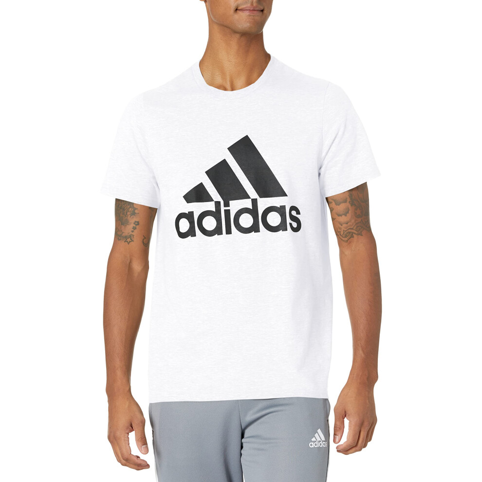 adidas Men's Badge of Sport Tee  White  X-Large