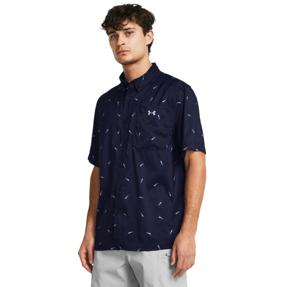 Under Armour Men's Dockside Short Sleeve T-Shirt  (410) Midnight Navy/