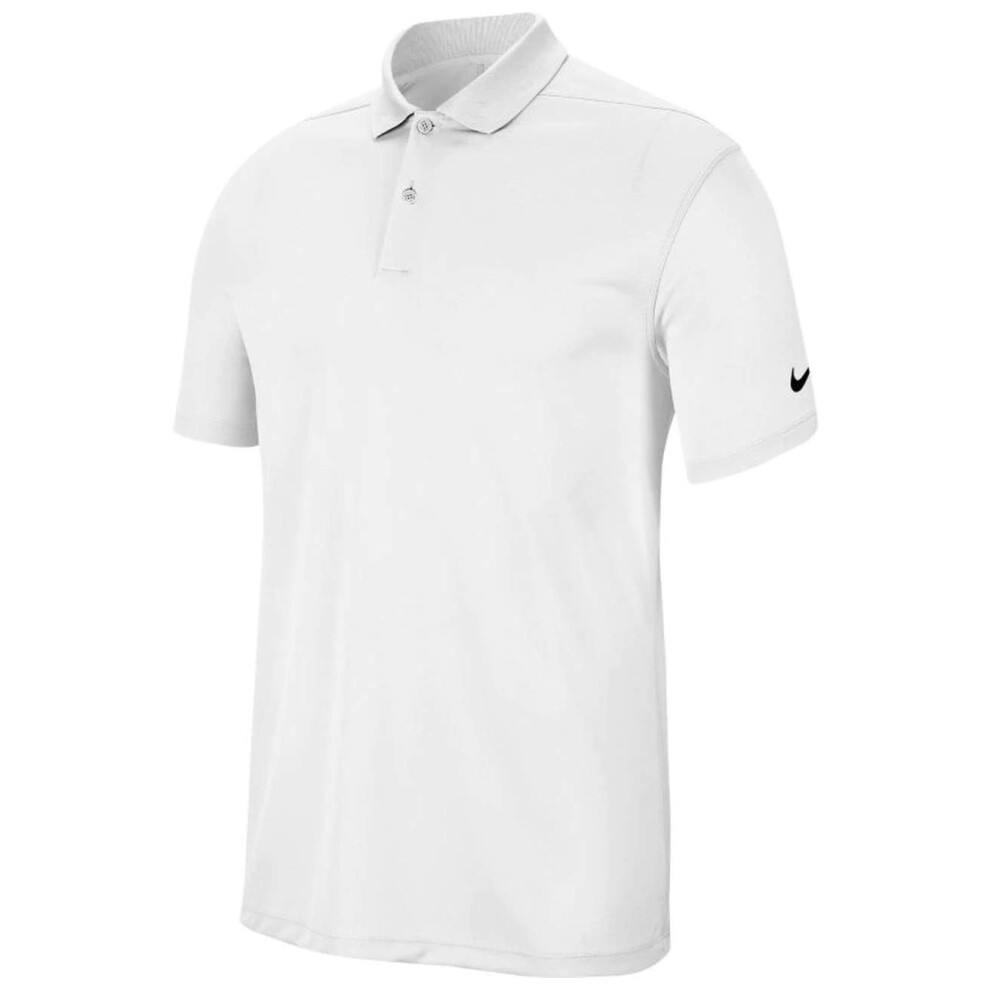 Nike Men's Nike Dri-fit Victory Polo  White/Black  Small