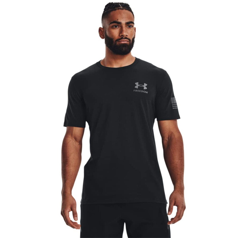 Under Armour Men's New Freedom Banner T-Shirt  (002) Black / / Pitch G