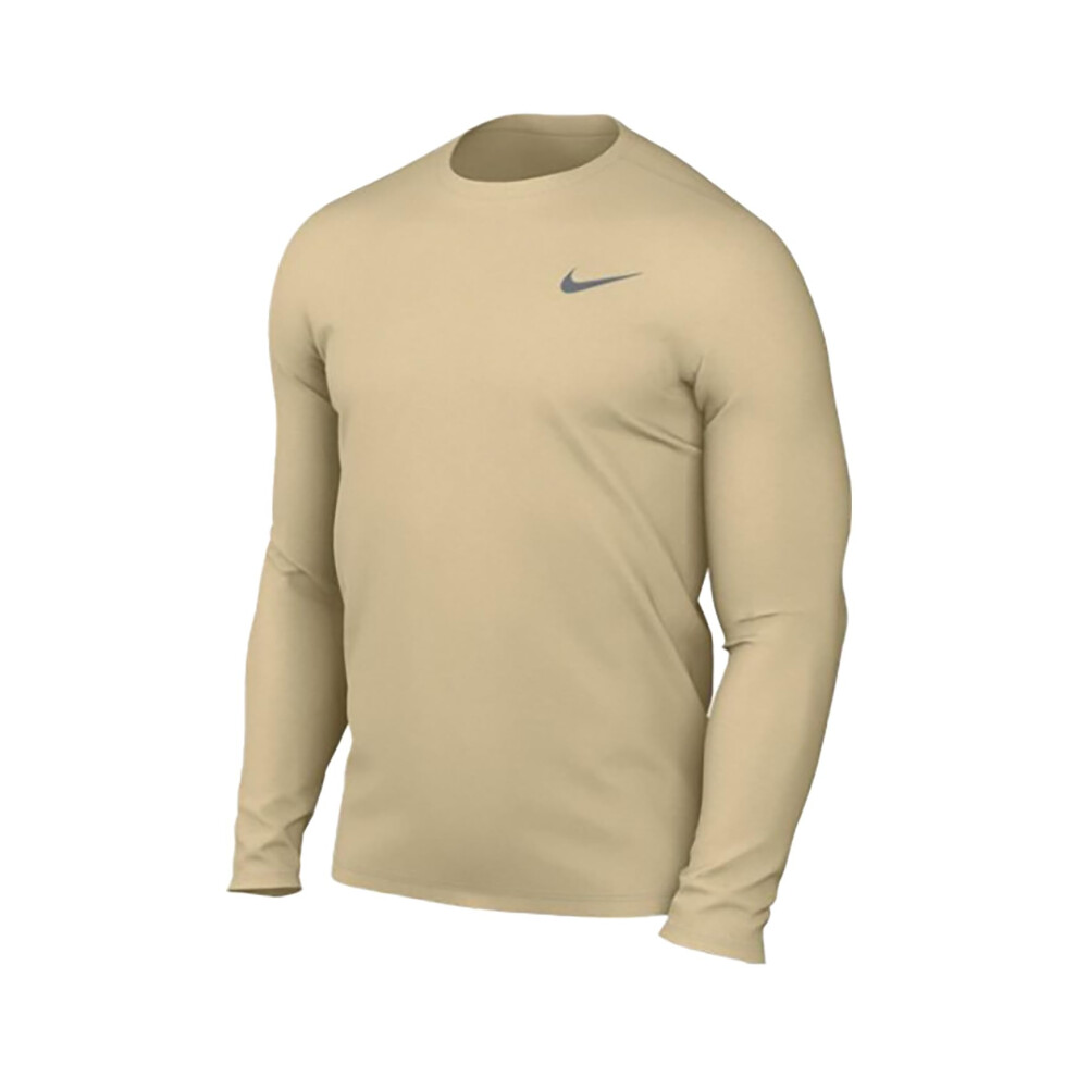 Nike Men's Team Legend Long Sleeve Tee Shirt (Medium  Team Gold)