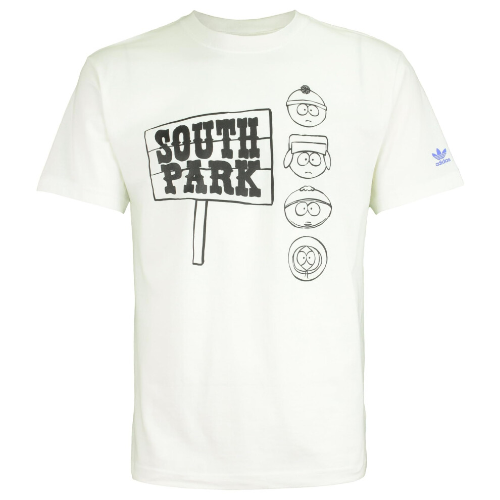 adidas Originals South Park Men's Cotton T-Shirt  White  M