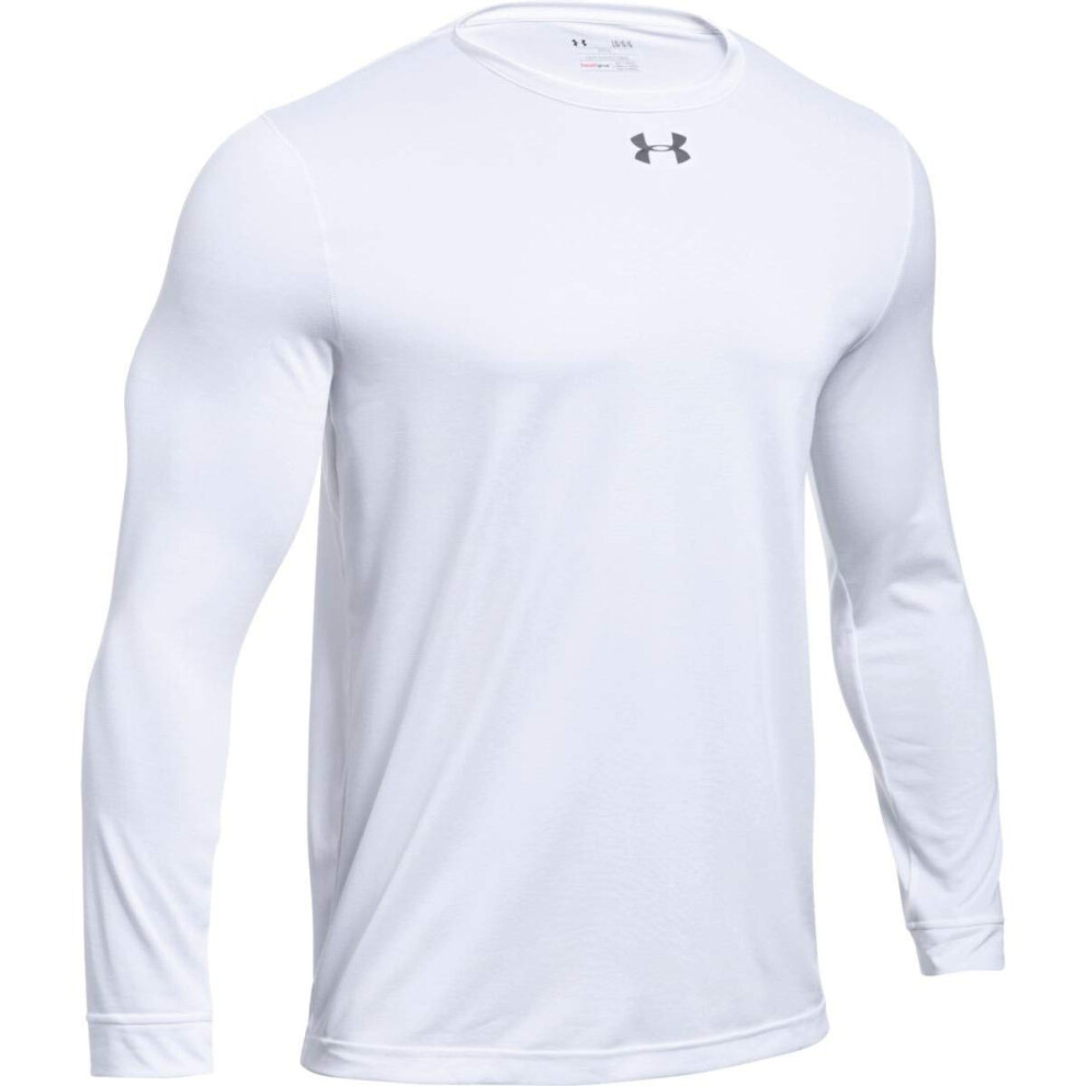 Under Armour Men's UA Locker 2.0 Long Sleeve Shirt  White-Graphite  Sm