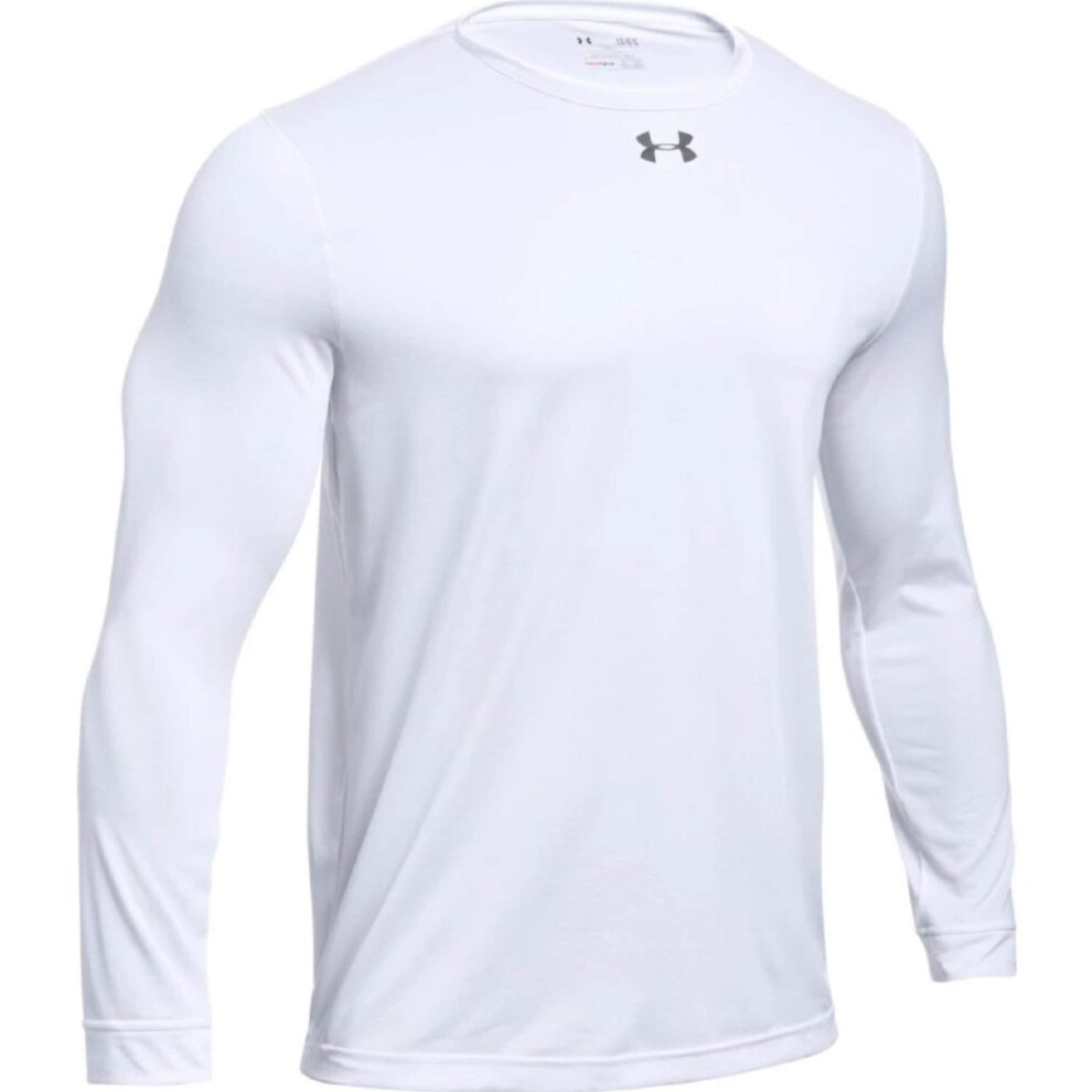 Under Armour Men's UA Locker 2.0 Long Sleeve Shirt  White-Graphite  XX