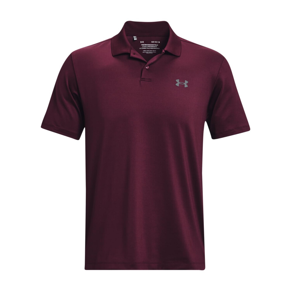 Under Armour Men's Performance 3.0 Polo  (600) Dark Maroon / / Pitch G