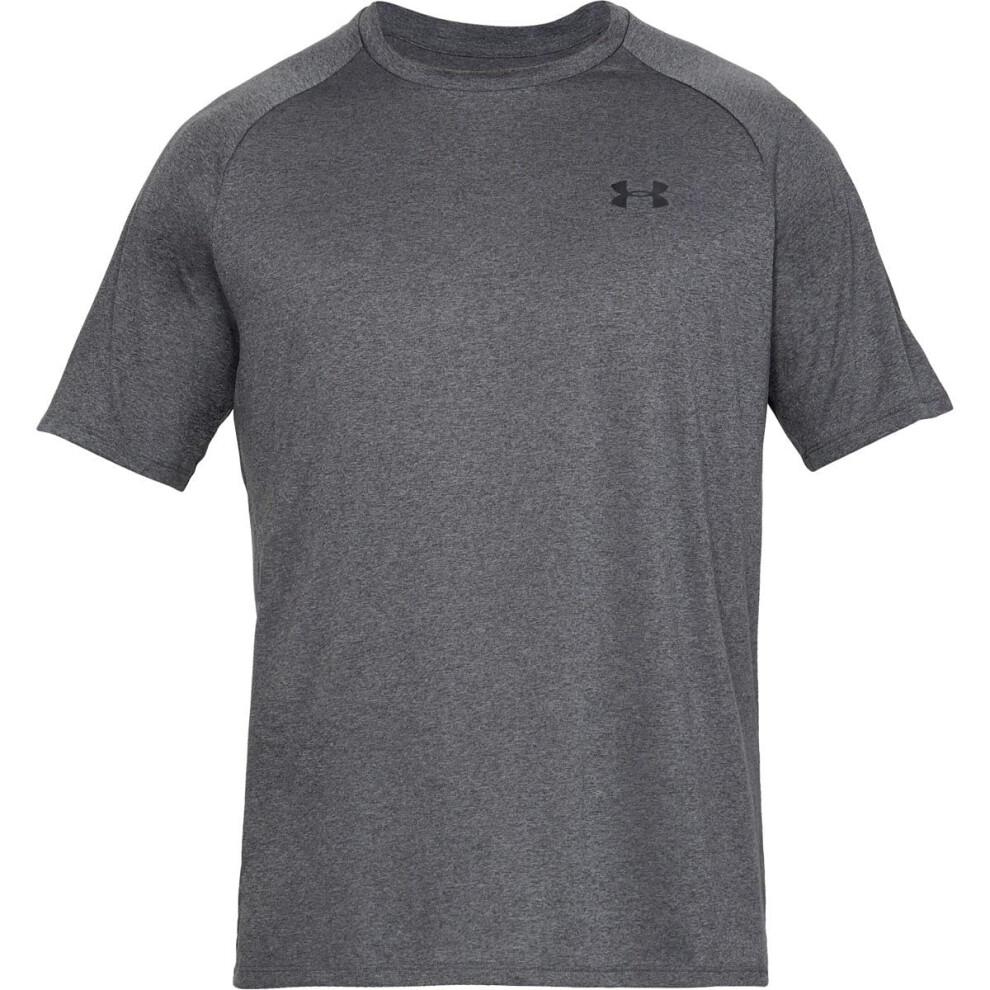 Under Armour UA Tech Short Sleeve Tee Carbon Heather/Black 4XL