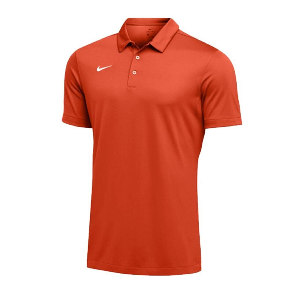 Nike Mens Dri-FIT Short Sleeve Polo Shirt (Large  Orange)