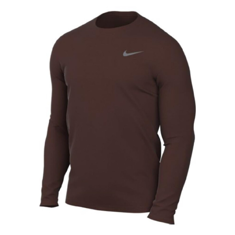 Nike Men's Team Legend Long Sleeve Tee Shirt (X-Large  Dark Cinder)