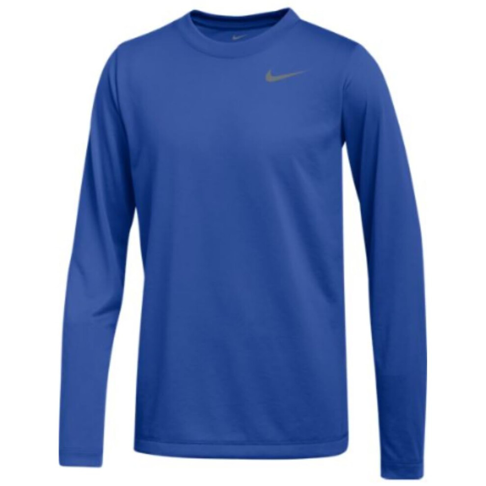 Nike Men's Team Legend Long Sleeve Tee Shirt (Small  Royal)