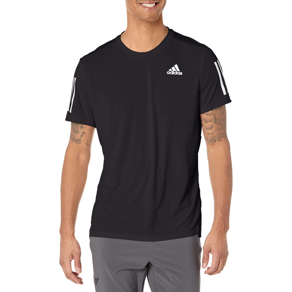 adidas Men's Standard Own The Run   Black/Reflective Silver  XX-Large