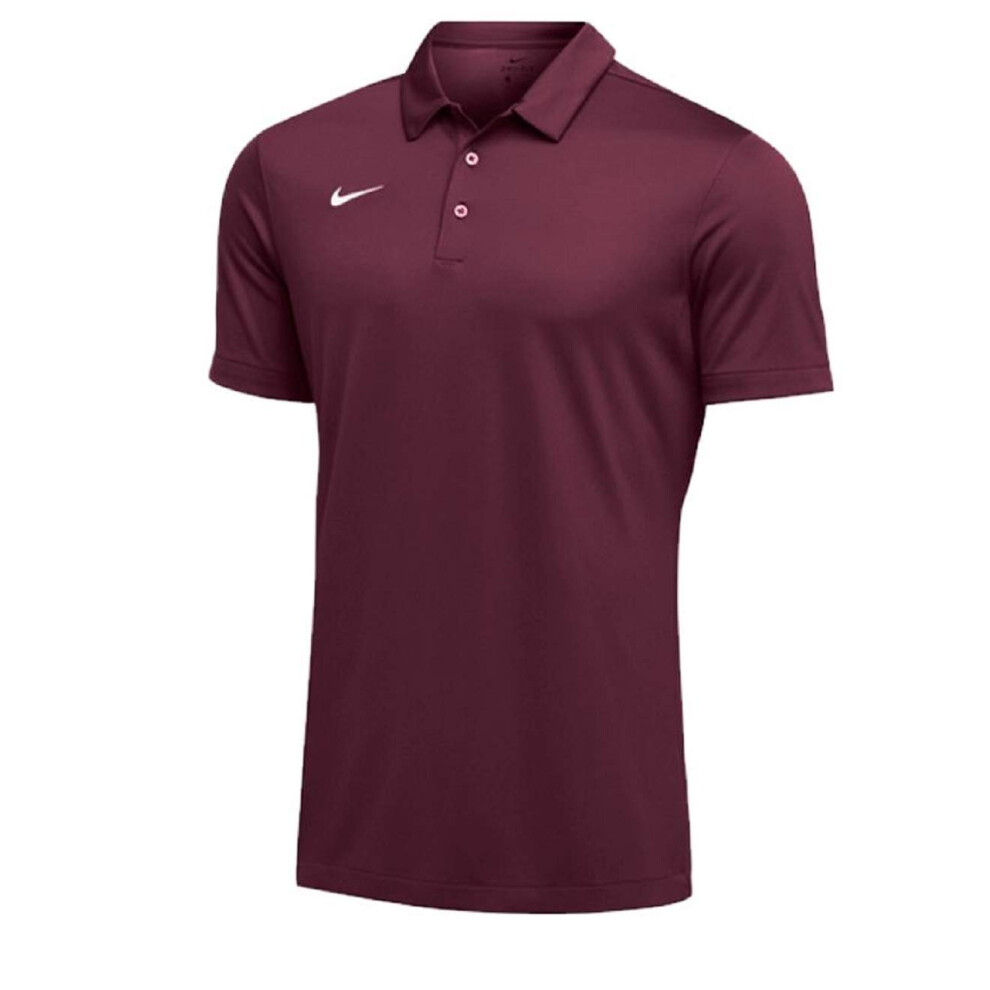 Nike Mens Dri-FIT Short Sleeve Polo Shirt (Medium  Maroon)