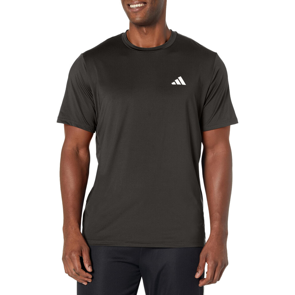 adidas Men's Essentials Stretch Training T-Shirt  Black/White