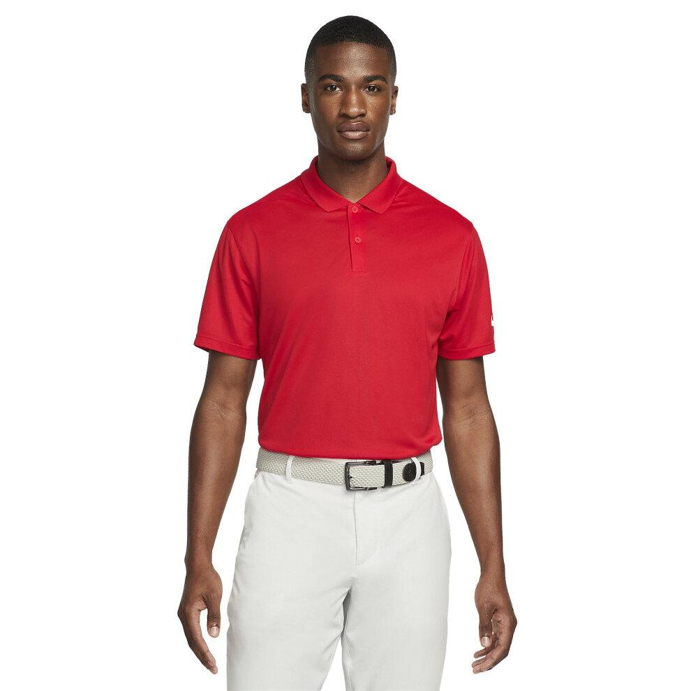 Nike Men's Victory Solid OLC Golf Polo (Red  Large)