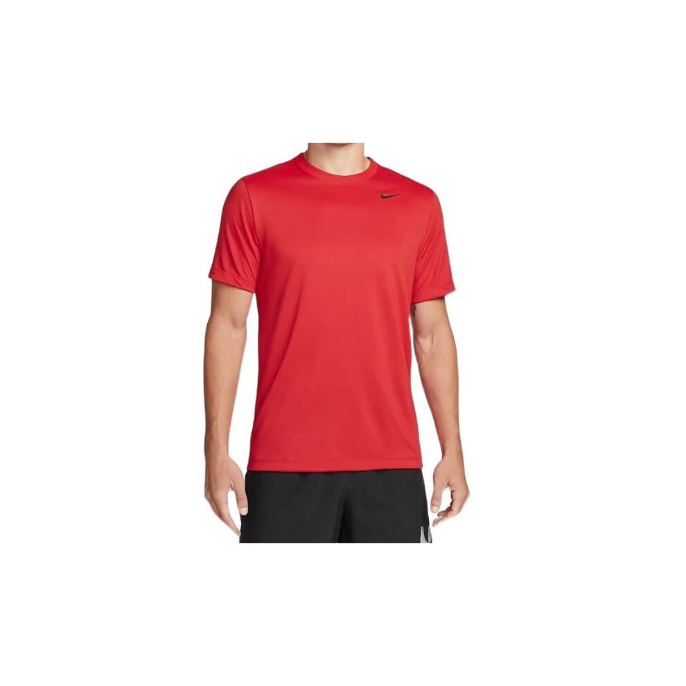 Nike Men's Dry Tee drifit Cotton Crew Solid  University Red/Black  3X-