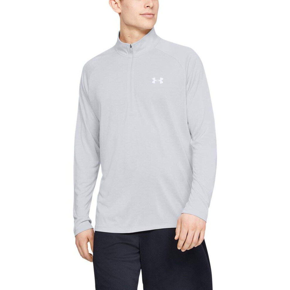 Under Armour Men's UA Tech  Zip Long Sleeve XXXX-Large Gray