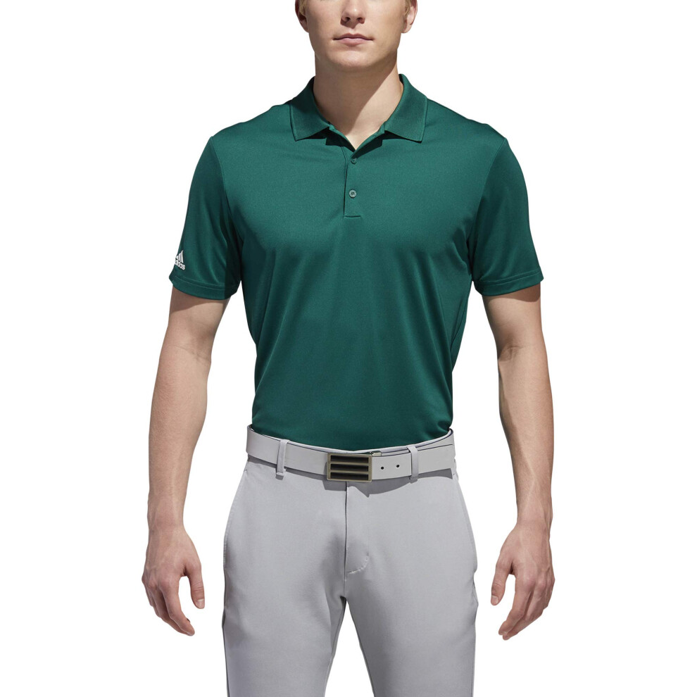 adidas Golf Men's Performance Polo  Collegiate Green  Medium