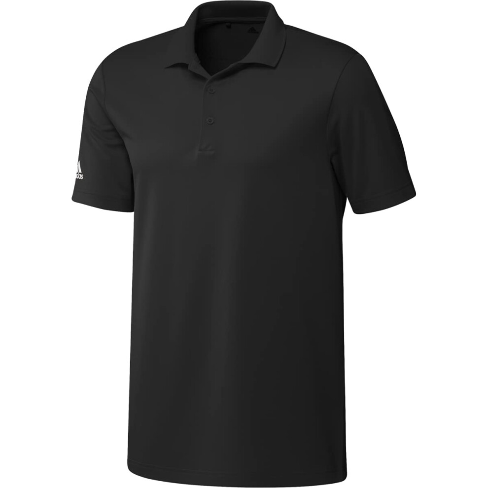 adidas Men's Performance Primegreen Polo Shirt  Black  Large