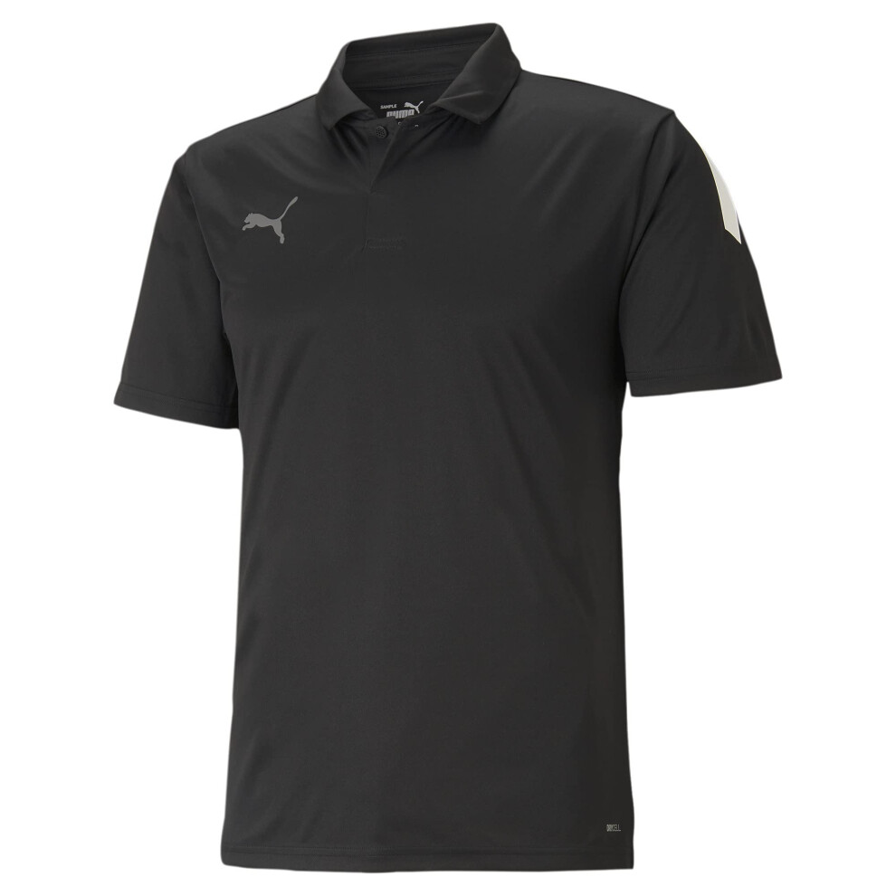 PUMA mens Teamliga Sideline Polo Shirt  Black/White  XX-Large US