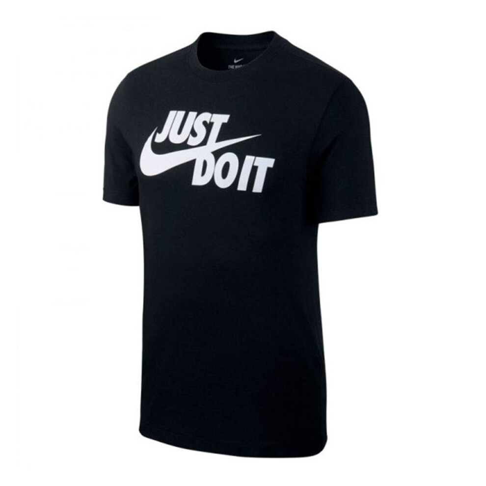 Nike Men's Sportswear Tee Just Do It Swoosh  Black/White  XX-Large