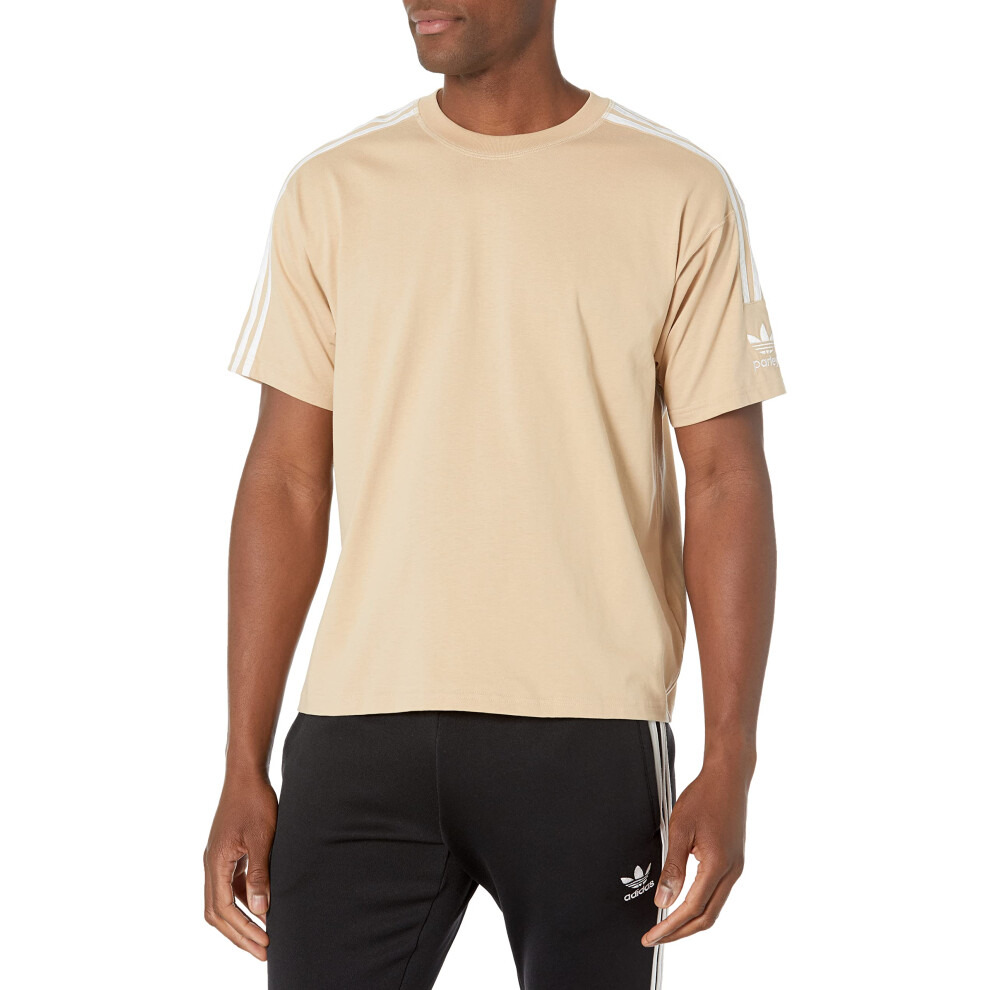 adidas Originals Men's Adicolor Parley Unitefit Tee  Magic Beige  Medi