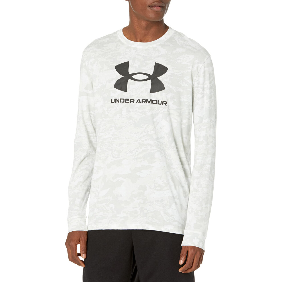 Under Armour Men's ABC Camo Long Sleeve T-Shirt  White (100)/Black  XX