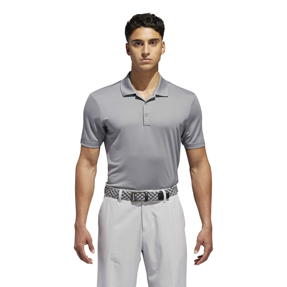 adidas Golf Men's Performance Polo  Grey Three  Large