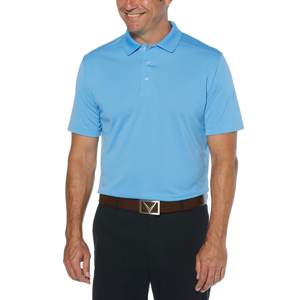 Callaway Men's Short Sleeve Core Performance Golf Polo Shirt with Sun