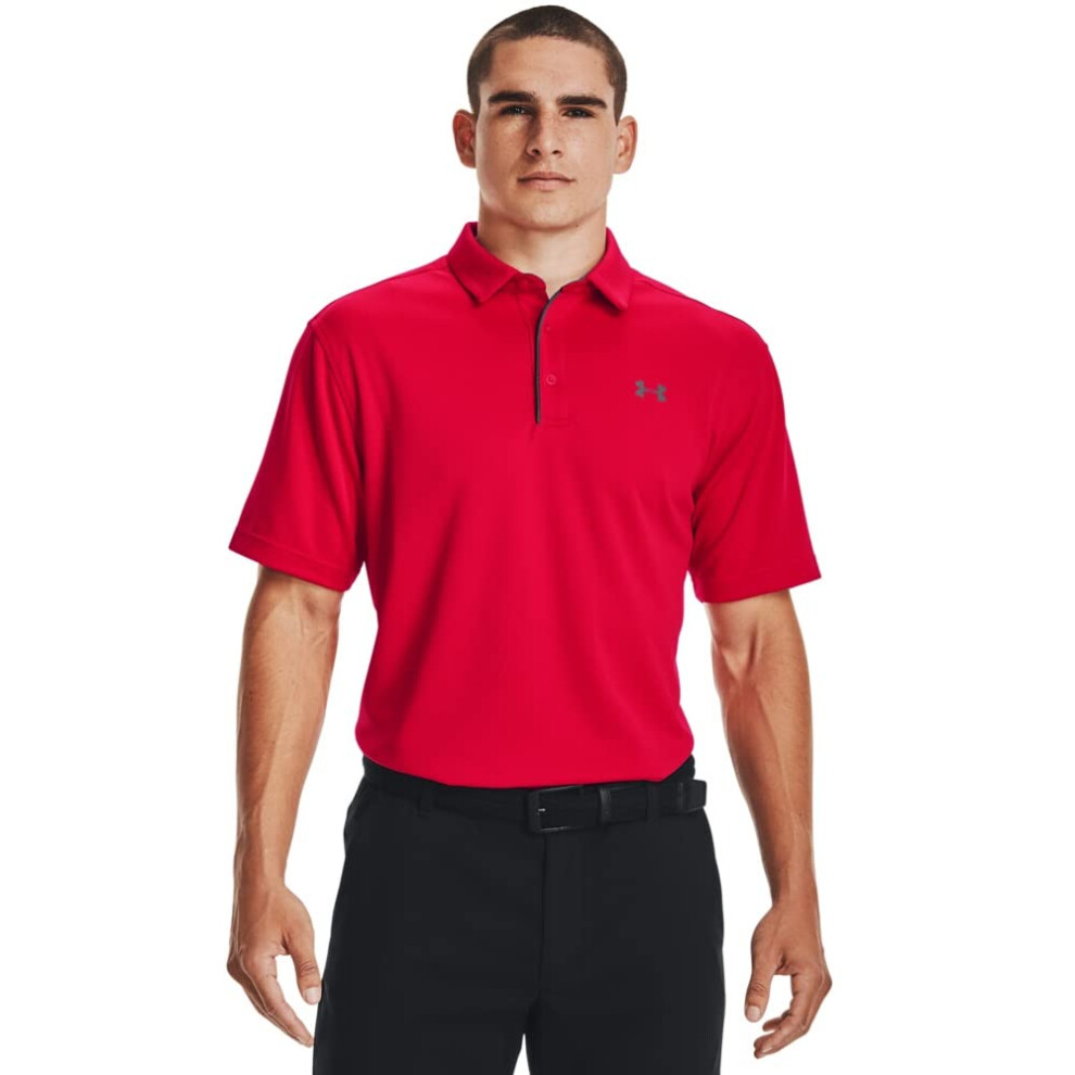 Under Armour Men's Tech Golf Polo   Red (600)/Graphite  3X-Large