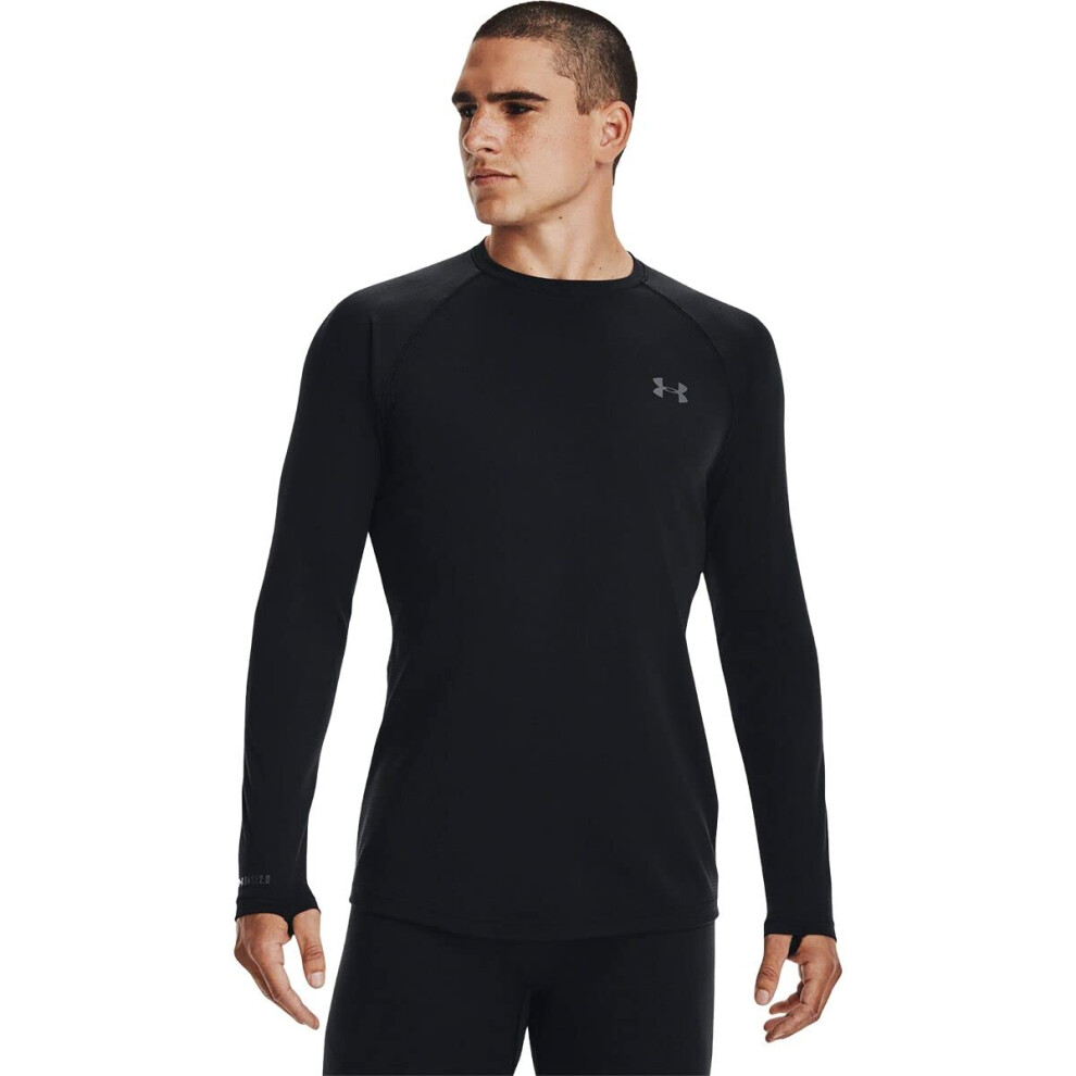 Under Armour Men's ColdGear Base 2.0 Crew MD Black