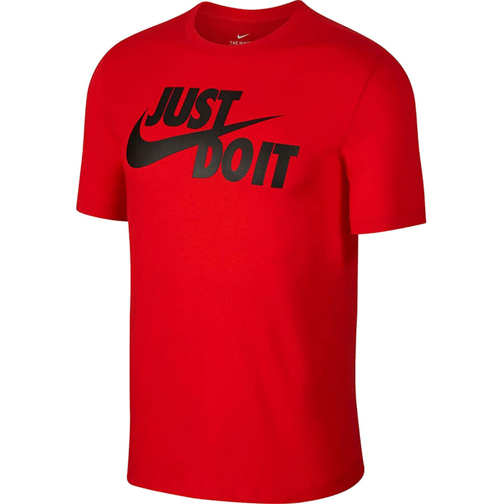 Nike Men's Sportswear Tee Just Do It Swoosh  University Red/Black  XX-