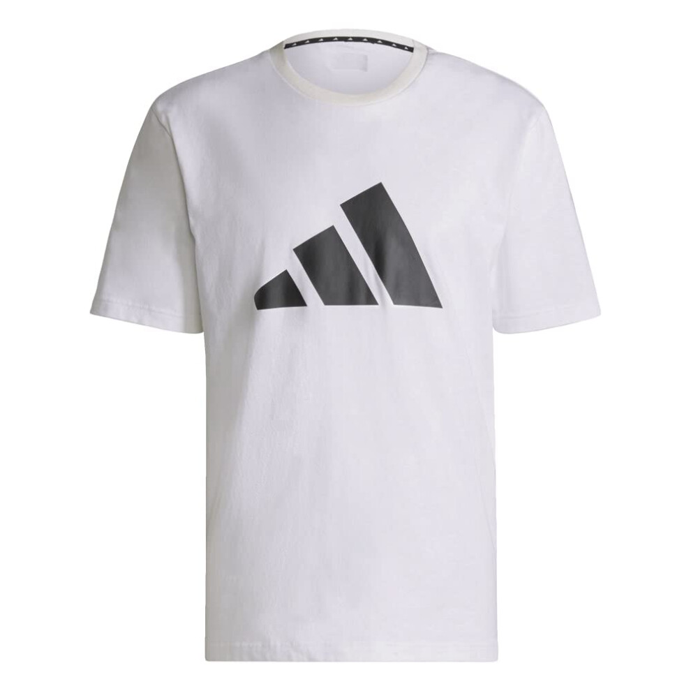 adidas Men's Sportswear Future Icons Three Bar Tee  White  X-Large