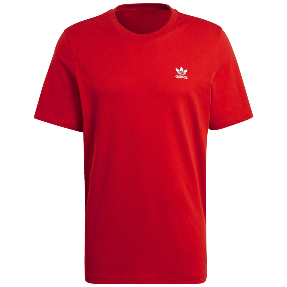 adidas Originals mens Essentials Tee Scarlet Large