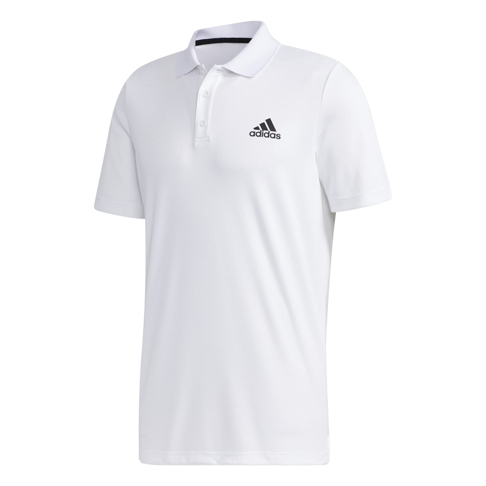 adidas Men's Designed 2 Move 3-Stripes Polo Shirt  White/Black  XX-Lar