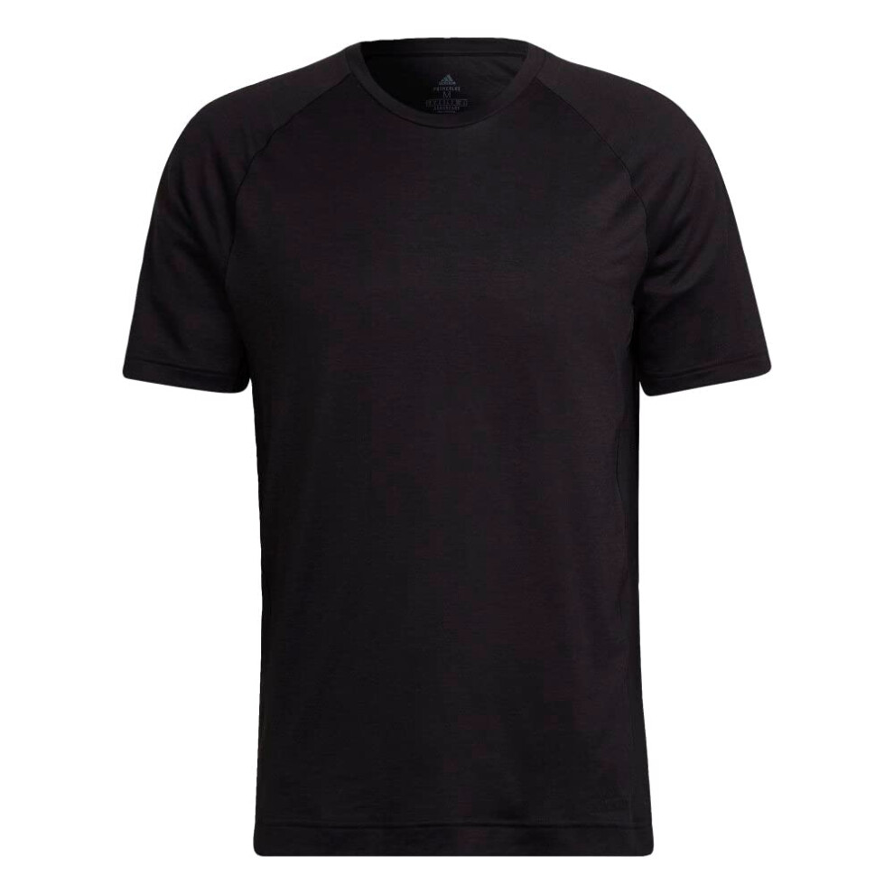 adidas Men's Yoga Tee  Black  X-Large