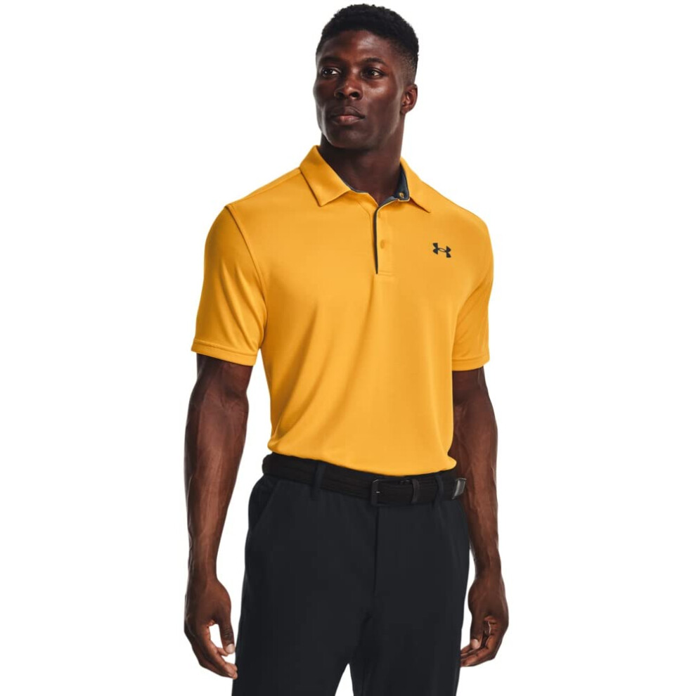 Under Armour Men's Tech Golf Polo  (782) Rise/Pitch Gray/Pitch Gray  S