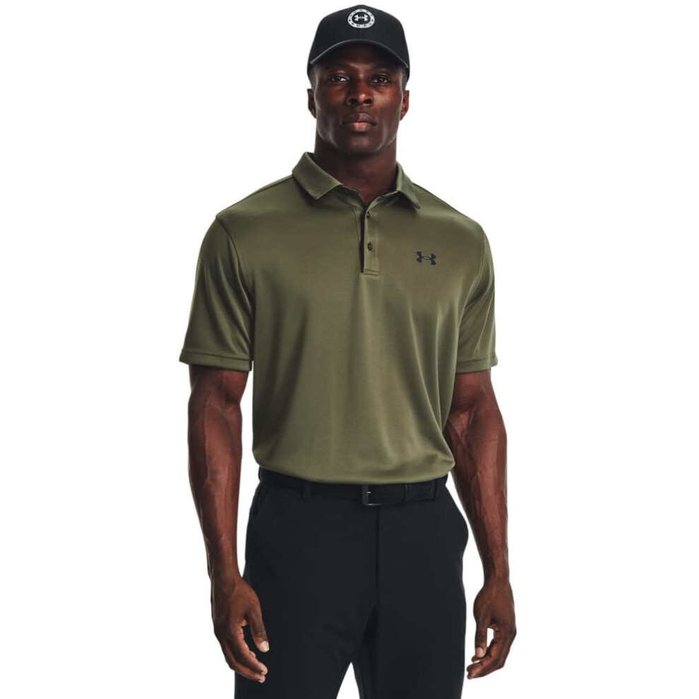 Under Armour Men's Tech Golf Polo (390) Marine Od Green / / Black Large Green,Black