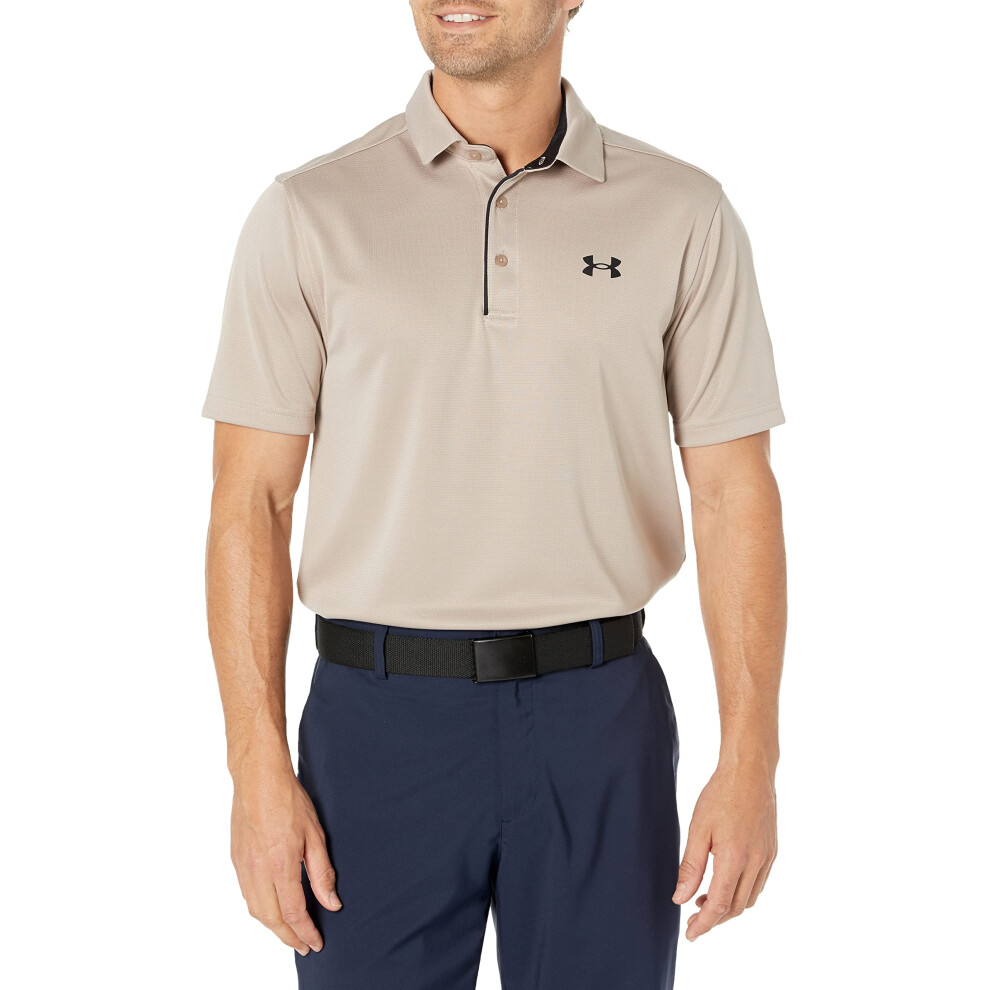 Under Armour Men's Tech Golf Polo  (236) Sahara / / Black  XX-Large