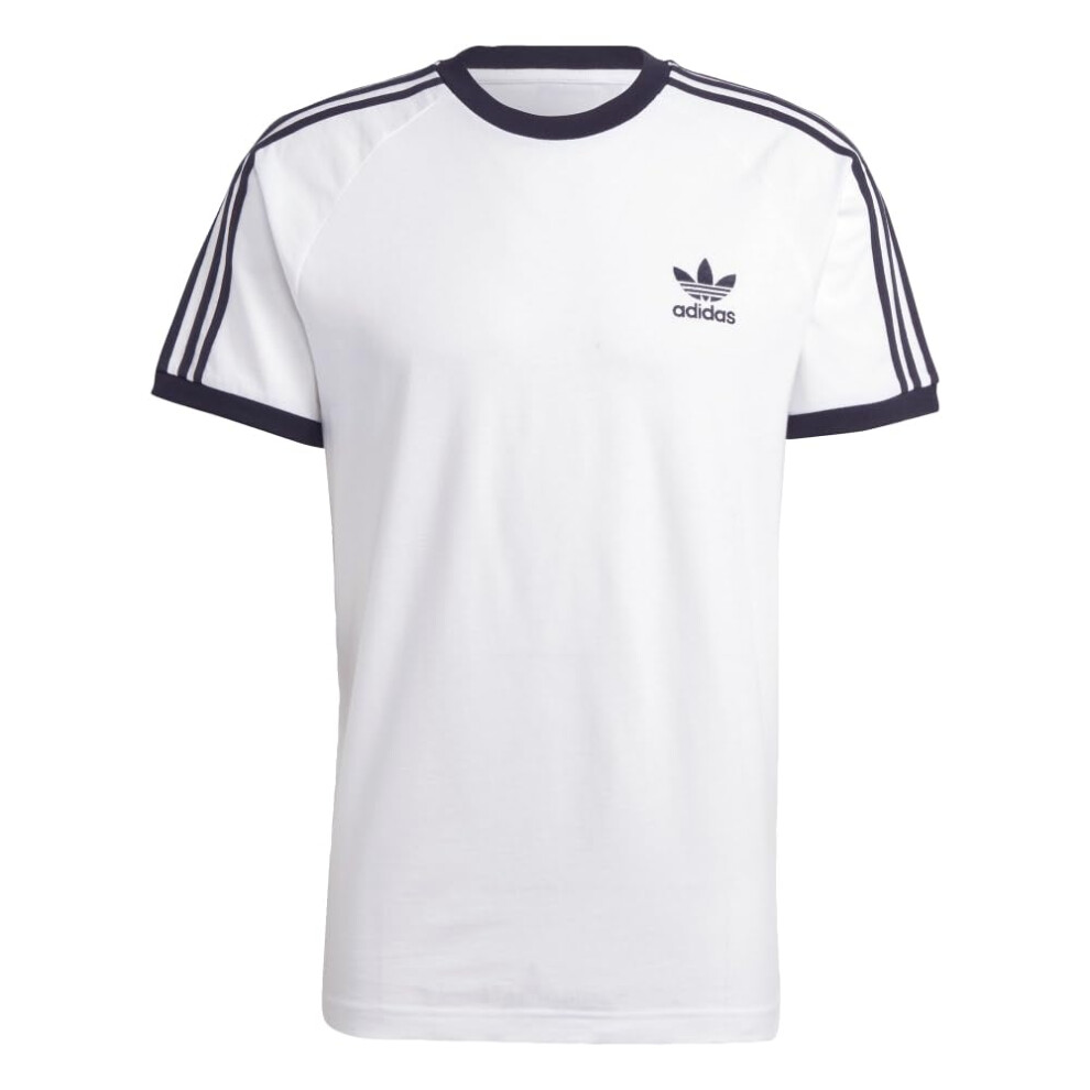 adidas Originals Men's Adicolor Classics 3-Stripes T-Shirt  White  X-L