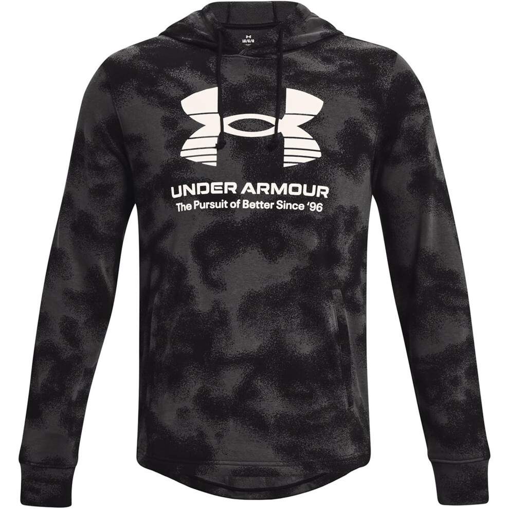 Under Armour UA Rival Terry Novelty Hoodie - 1377185-001 - Black/Jet G