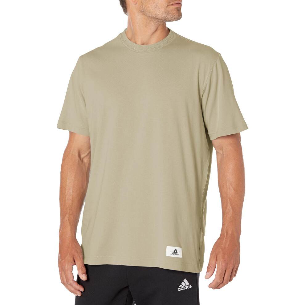 adidas Men's Lounge T-Shirt  Wonder Beige  X-Large