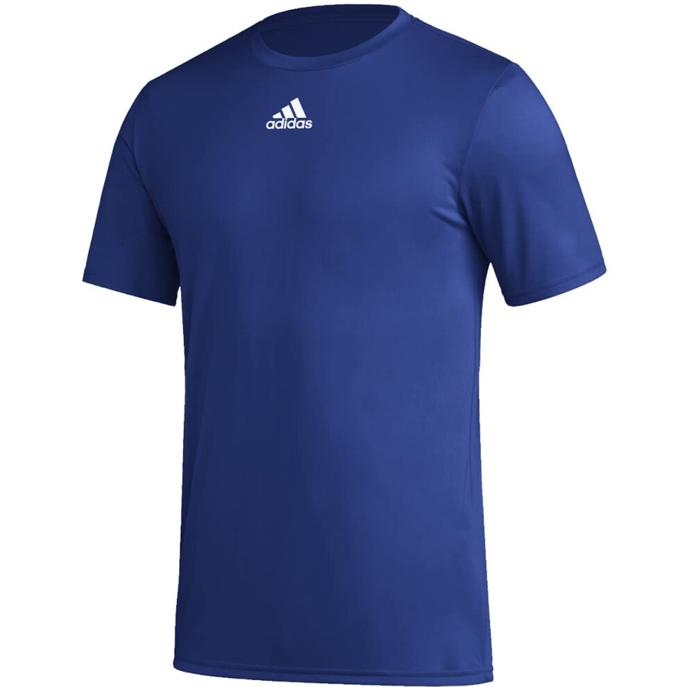 adidas Mens SS Pregame Bos Tee Royal MD