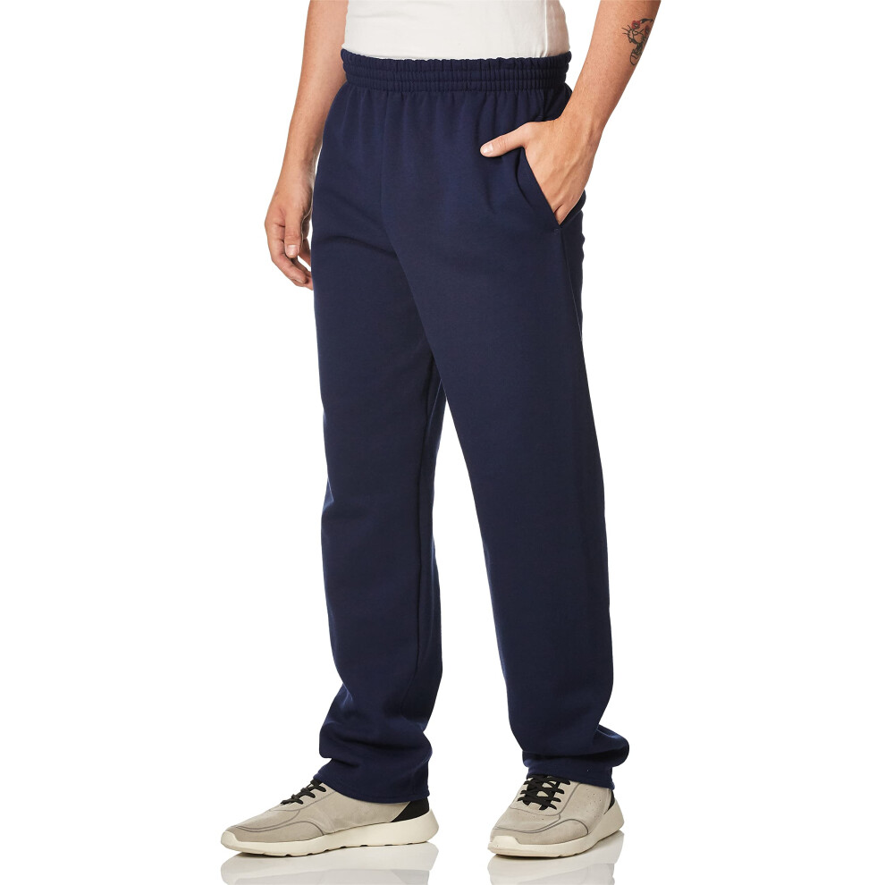 Fruit of the Loom Men's Fleece Sweatpants  Navy  Large